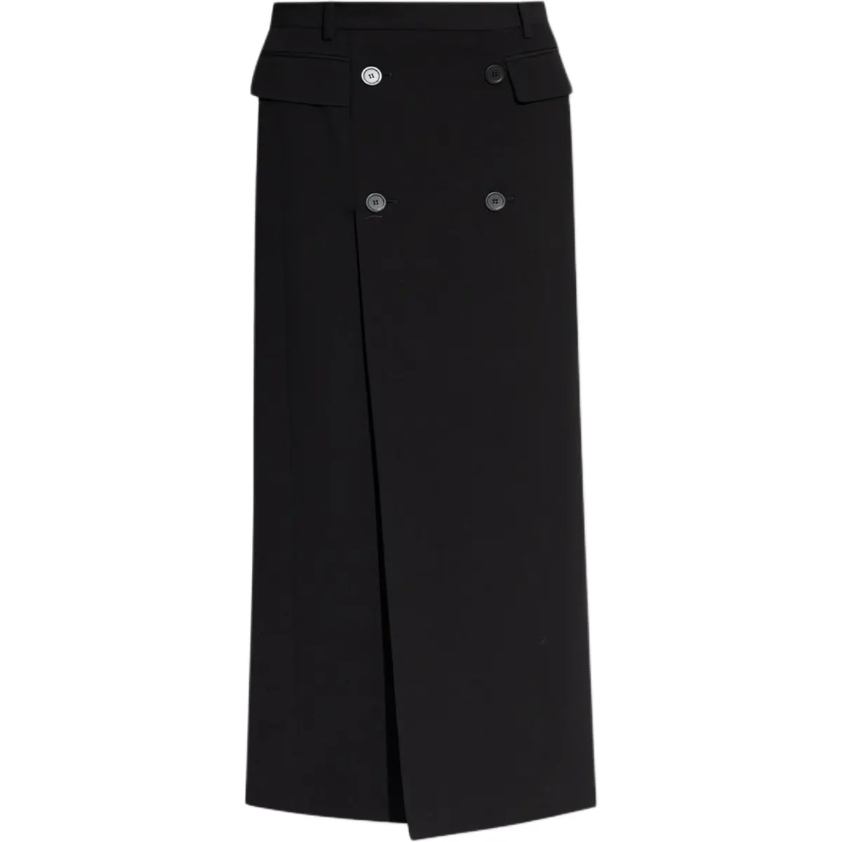 Balenciaga Decorative Buttons Maxi Skirt