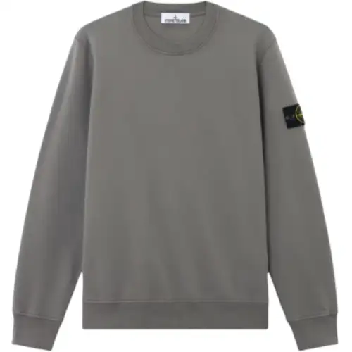STONE ISLAND Logo Patch Crewneck Sweatshirt