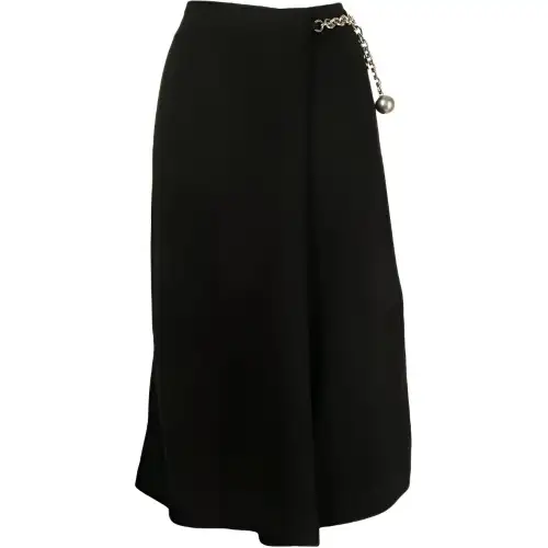 Bottega Veneta Casual Long Skirts Women's Black Moderate Mid Length Other