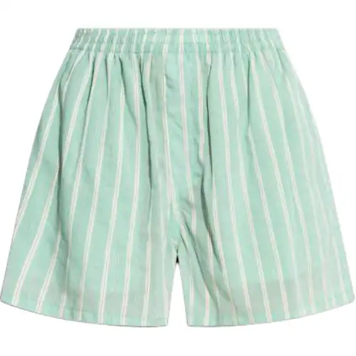 Balenciaga Striped Elastic Waist Shorts