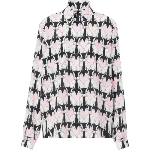 Burberry SS23 The Year Of The Rabbit Shirts Women's Pink Lapel Moderate Other