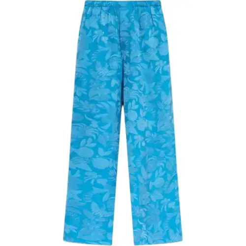Balenciaga Floral Print Loose Fit Trousers