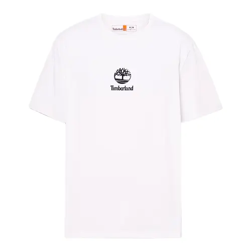 Timberland T Shirts Unisex White Crew Neck Moderate
