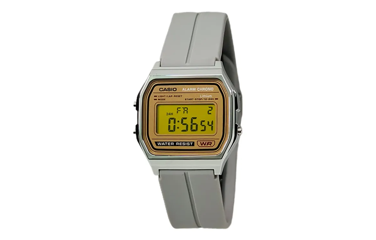 CASIO Custom Collection Quartz Movement Silicone Strap Watch Men's Watches Gold Dial