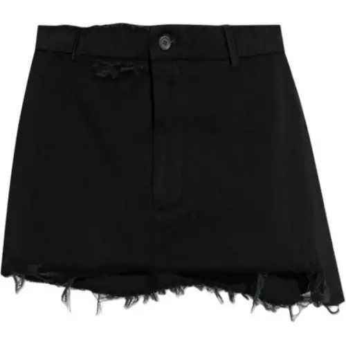 Balenciaga Distressed Mini Skirt
