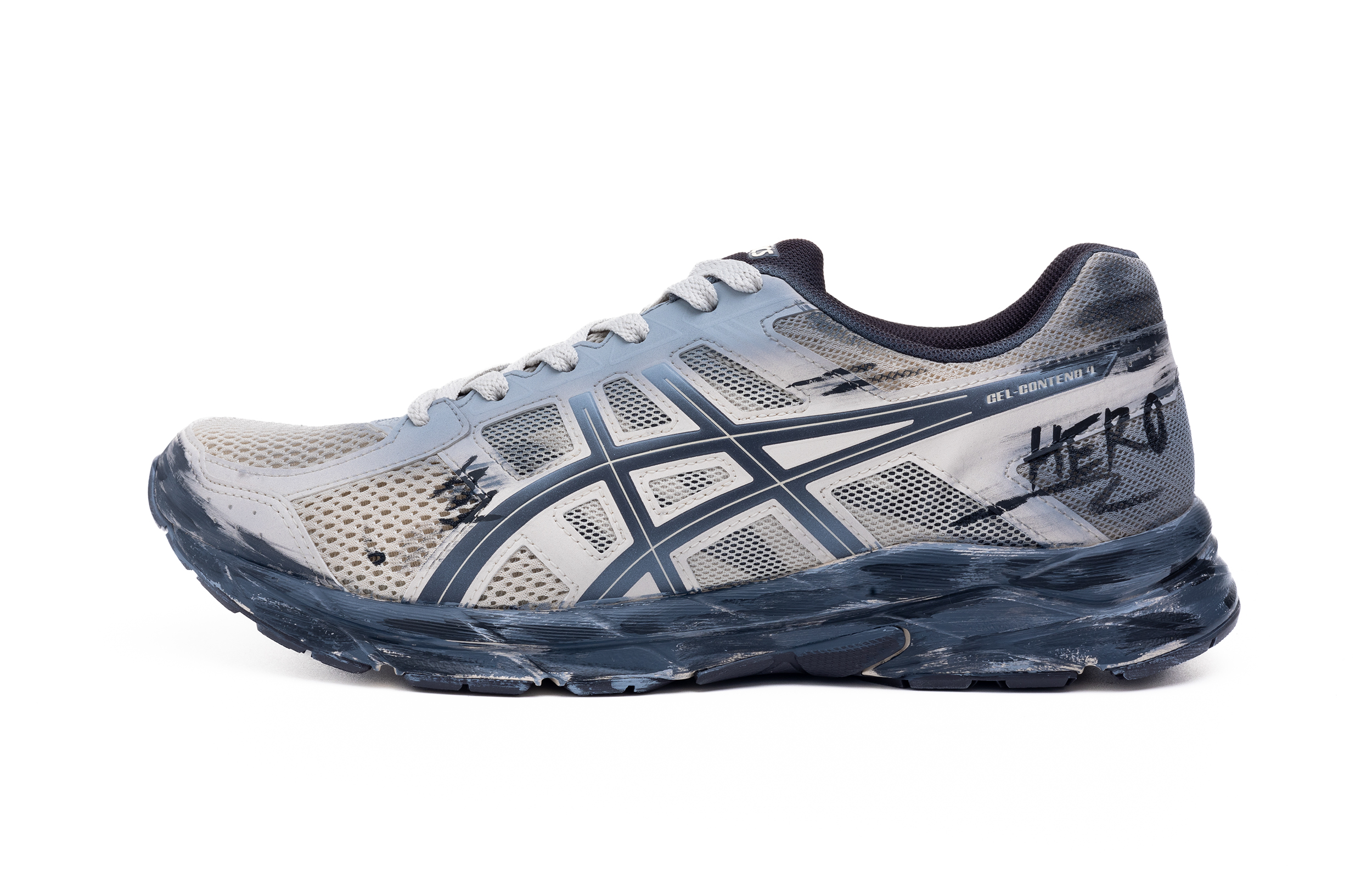 ASICS Gel Contend 4 Running Shoes Men’s Low Top Gray/Beige