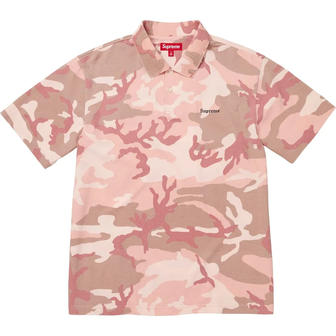Supreme Washed Camo Polo