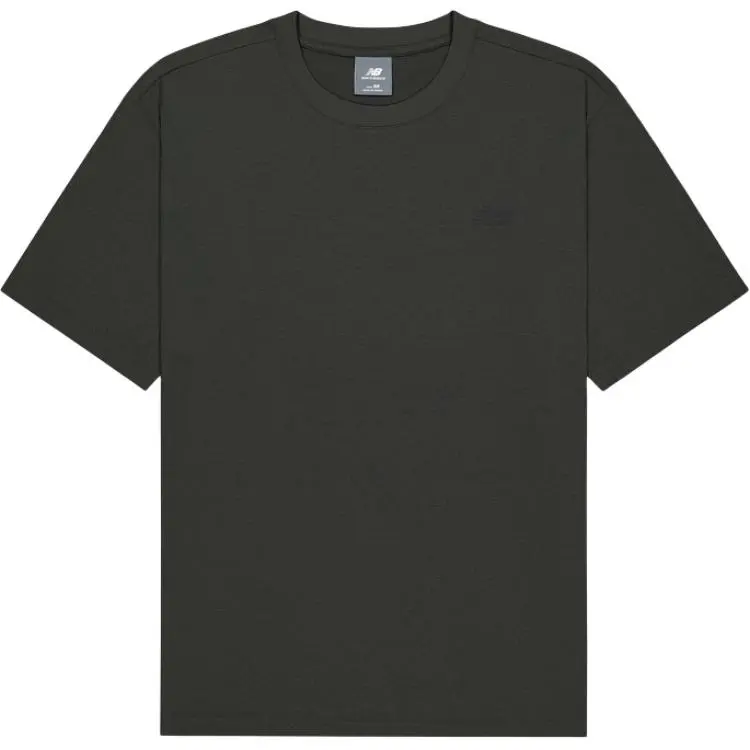 New Balance T-Shirts Men's Dark Gray Crew Neck Moderate