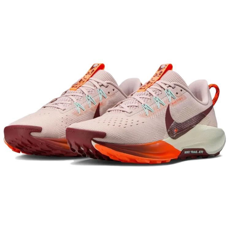 Nike Pegasus Trail 5 Abrasion Resistant Low top Running Shoes Women’s Pink Orange White