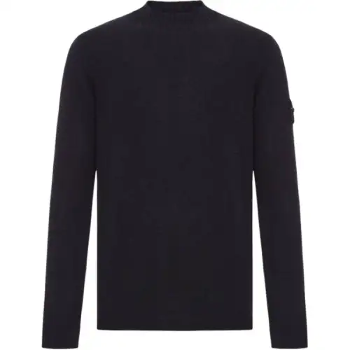 STONE ISLAND Logo Patch Crewneck Jumper