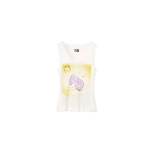LOEWE Camisoles Women's White Moderate Straight Fit
