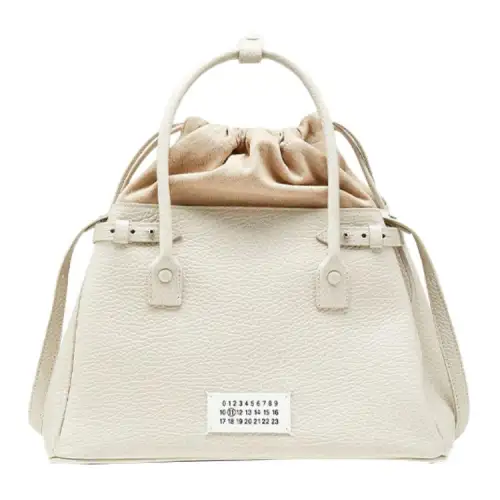 Maison Margiela Cow Leather Handbag Small Women's White
