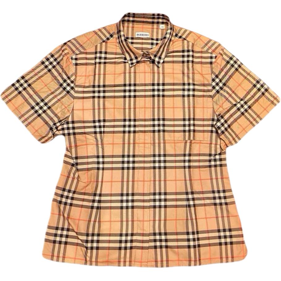 Женская рубашка Burberry (разноцветная в клетку)