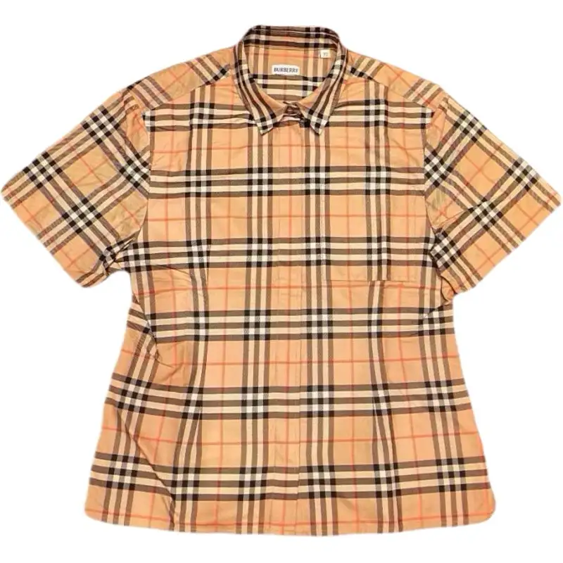 Burberry Shirts Women's Khaki Lapel Moderate Straight Fit