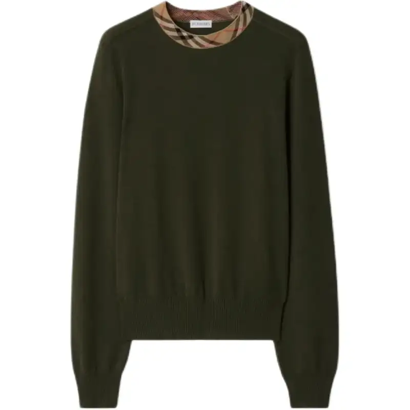 Burberry Vintage Check Detailed Knitted Jumper
