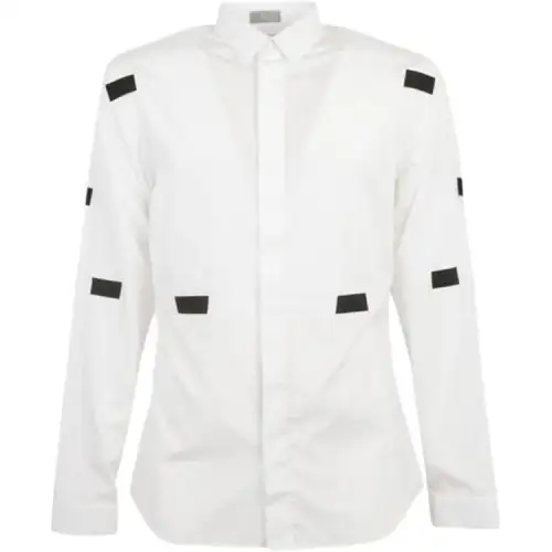 DIOR Shirts Men's White Stand Collar Moderate Other
