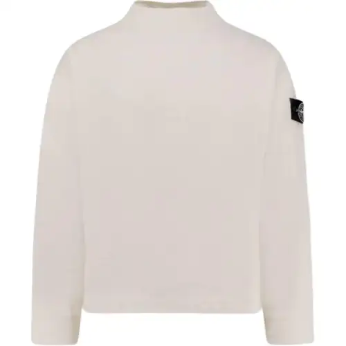 STONE ISLAND Logo Patch Crewneck Sweatshirt
