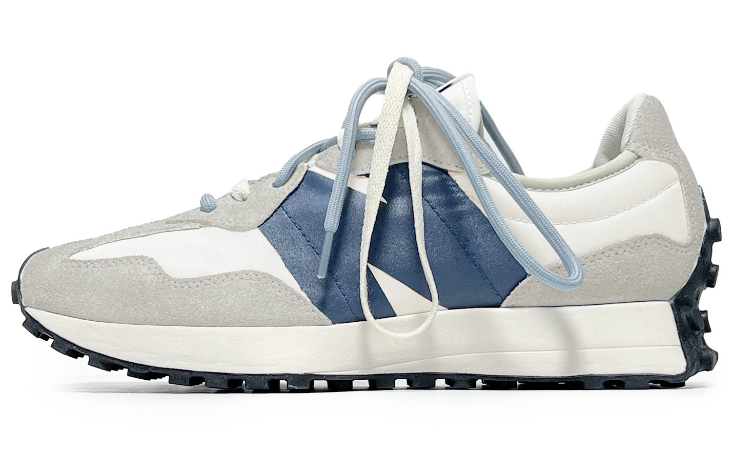 New Balance NB 327 Textile, Synthetic Leather Abrasion Resistant Low top City Commuting Running Shoes Unisex Navy Blue