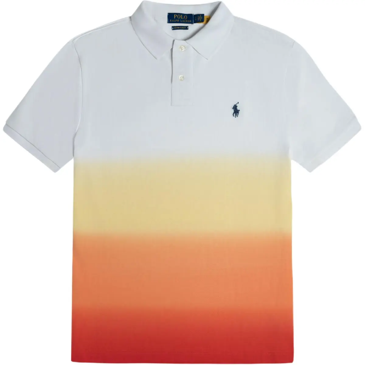 Polo Ralph Lauren Polo Shirt Custom Slim Fit Men's Light Orange & Soft Orange