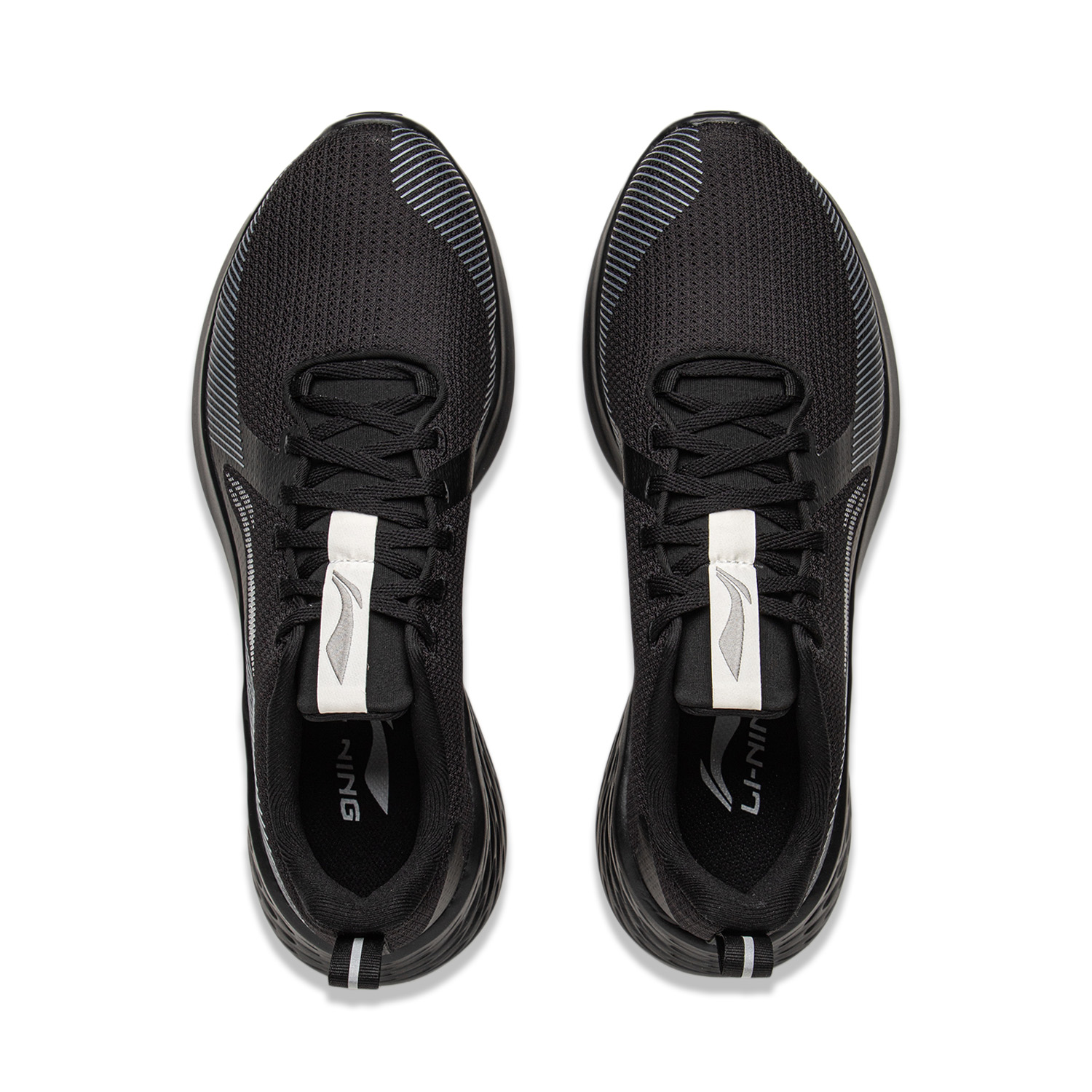 Li Ning Cushioning Breathable Cushioning Breathable Low top Casual Running Shoes Men’s Black