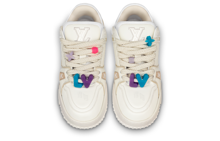 Мужские кеды Louis Vuitton Trainer Maxi (белые) — фото 3