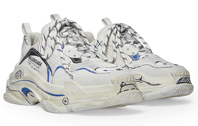 Женские кроссовки Balenciaga Triple S (белые) — фото 3