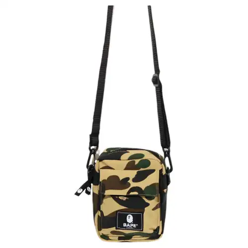 A BATHING APE Polyester Shoulder Bag, Crossbody Bag Unisex Light Camouflage