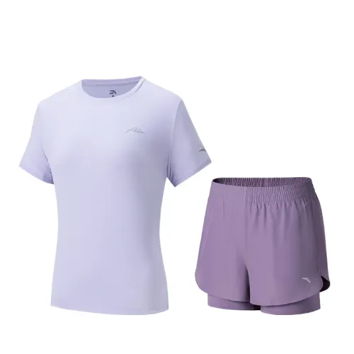 Anta Variety Training Collection Casual Suit Women's Purple