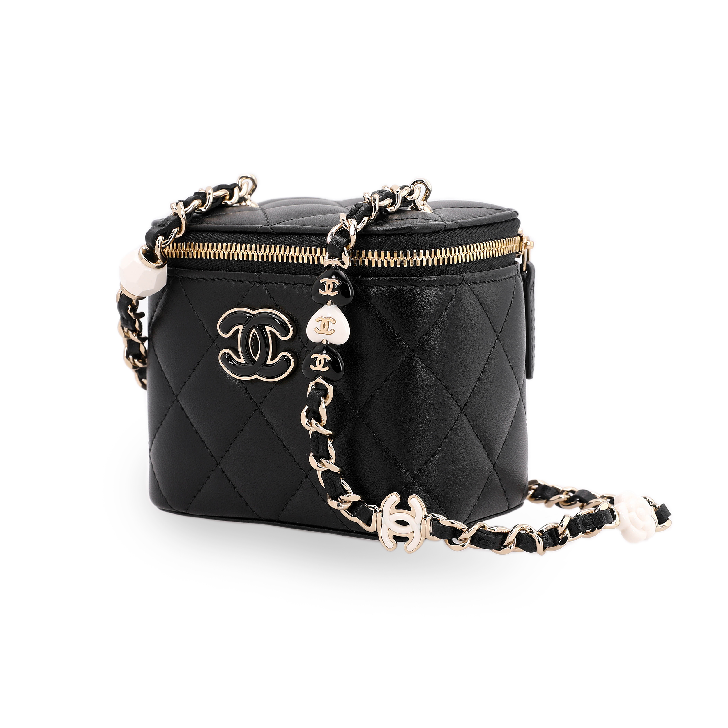 Женская сумка Chanel Heart Chain Flap Bag (черная) — фото 2