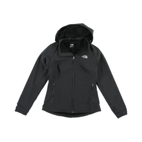 THE NORTH FACE Jackets Women's Black Hooded Moderate Soft Shell