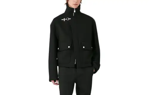 HERMES Recto Verso Straight Cut Jacket Jackets & Coats Men's Black