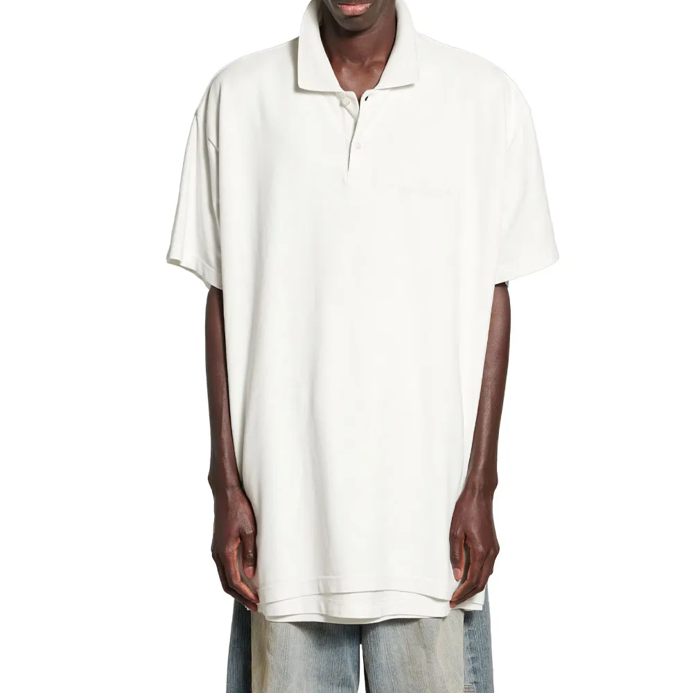 Balenciaga Logo Embroidered Polo Shirt