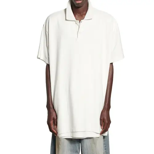 Balenciaga Logo Embroidered Polo Shirt