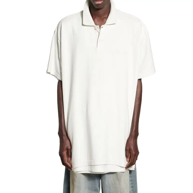 Balenciaga Logo Embroidered Polo Shirt