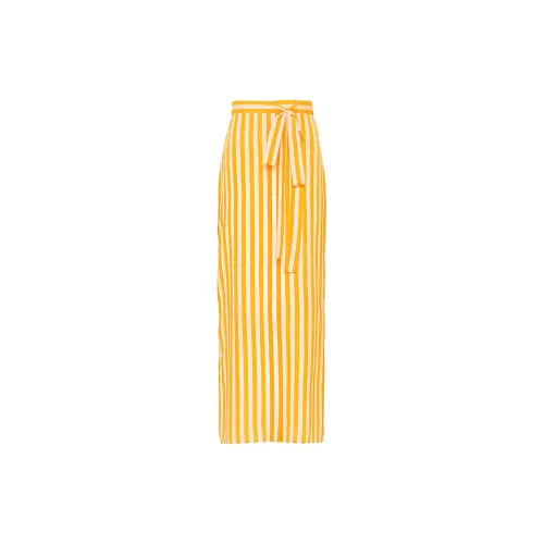PRADA SS22 Casual Long Skirt Women's Yellow