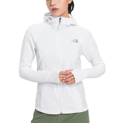 THE NORTH FACE Jackets Women's White Hooded Moderate Soft Shell