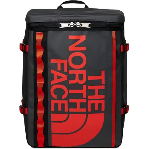 THE NORTH FACE 17L Backpack Outdoor Bag Polyester Black & Red Unisex