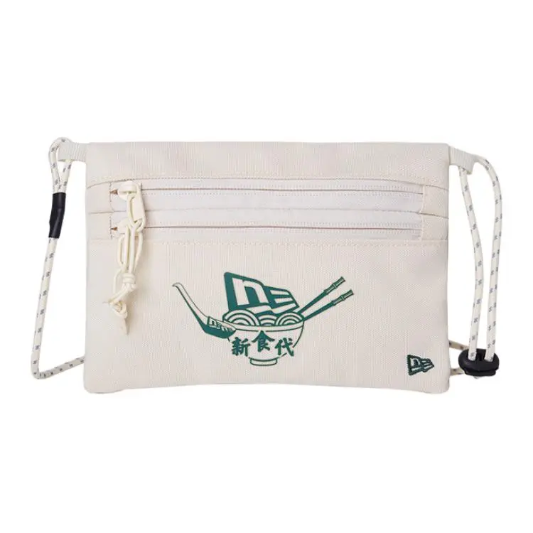 New Era Fabric Crossbody Bag, Shoulder Bag Unisex Beige