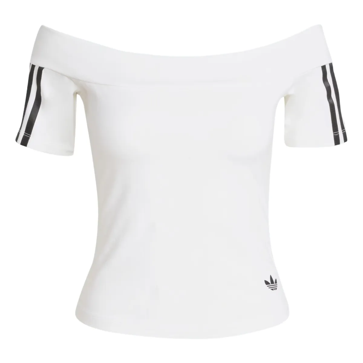 Adidas 3 Stripes Off shoulder Top