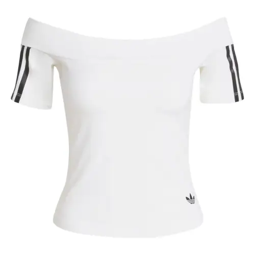 Adidas 3 Stripes Off shoulder Top