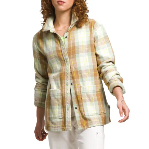 THE NORTH FACE Shirts Women's Beige Brown Lapel Moderate