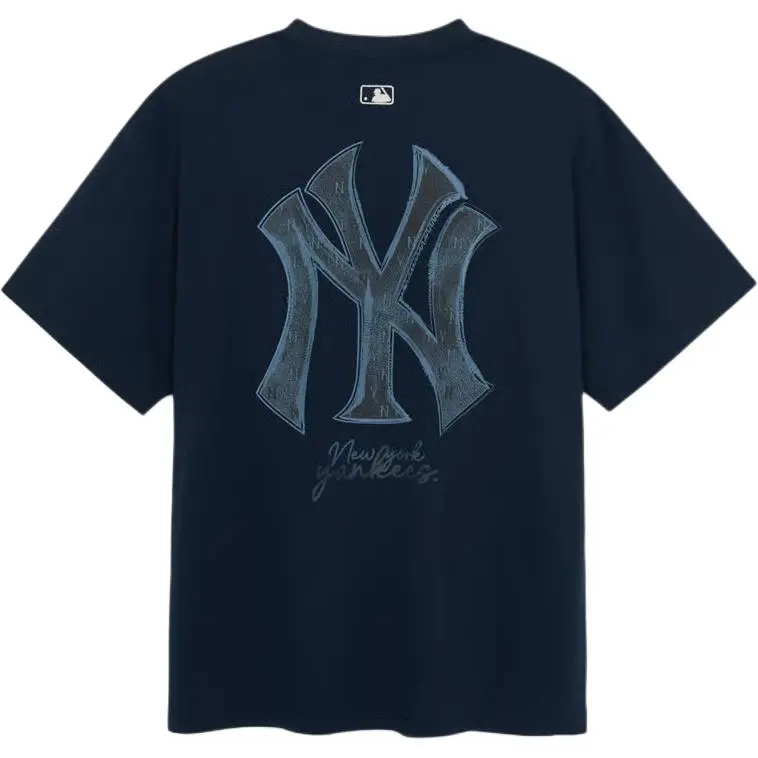 MLB T-Shirts Men's Marine Blue Crew Neck