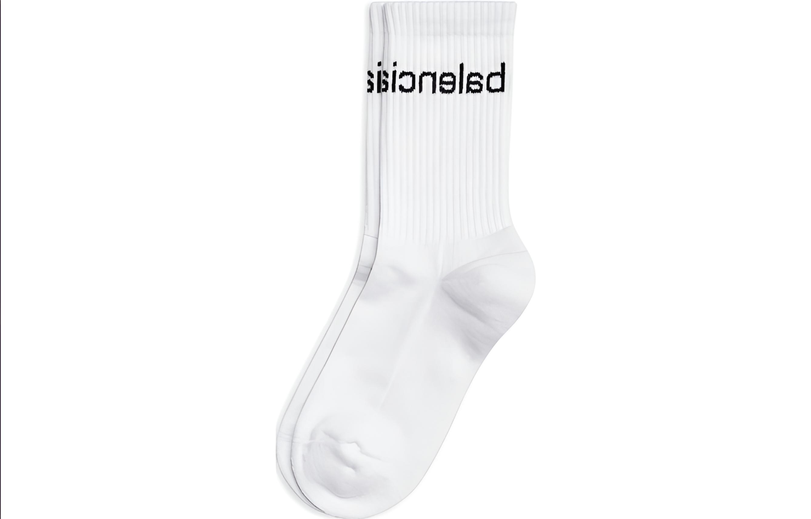Balenciaga Bal.com Knee High Socks Men’s White