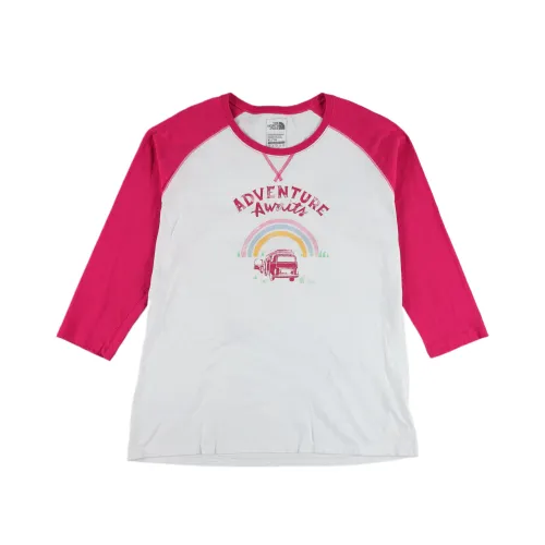 THE NORTH FACE T Shirts Women's Rose Red Crew Neck