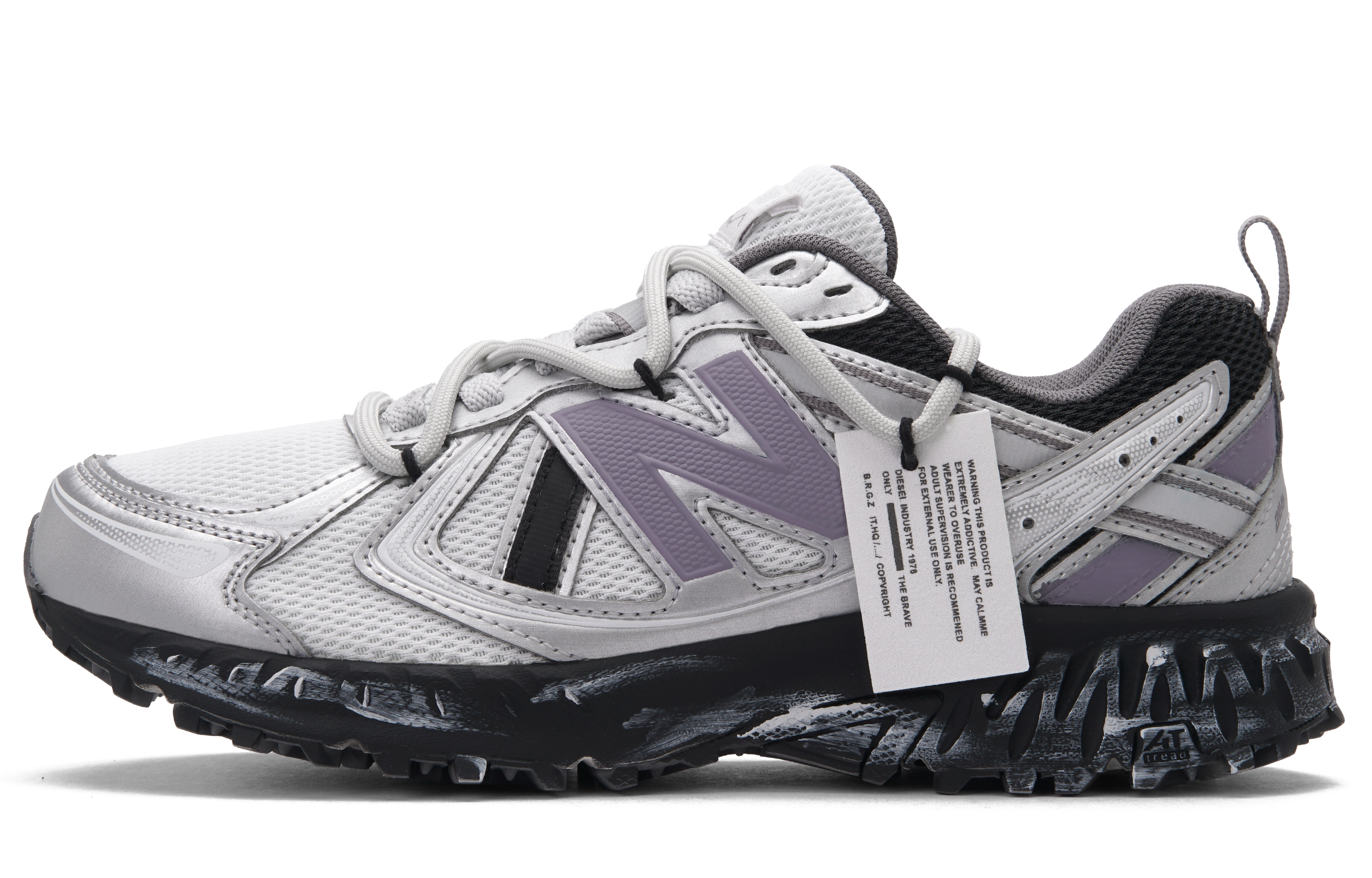 New Balance NB 410 V5 Low top Running Shoes Unisex Purple Gray Silver