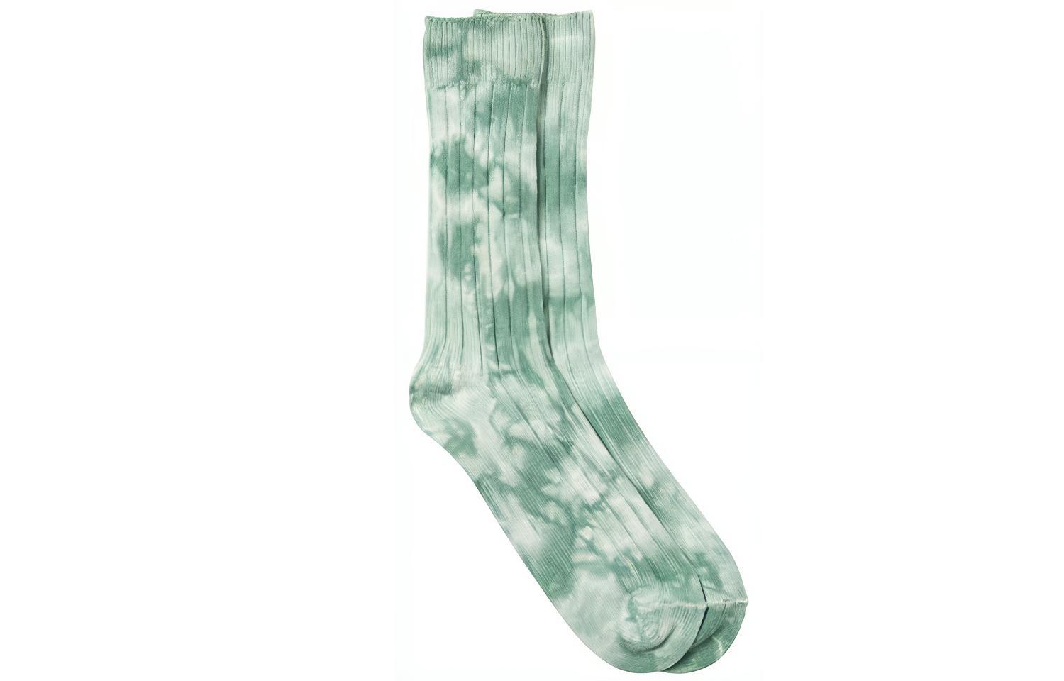 Stussy Dyed Ribbed Crew Socks Berry