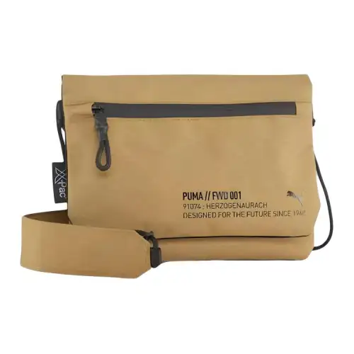 PUMA Recycled Polyester Shoulder Bag, Crossbody Bag Unisex Chocolate Chips
