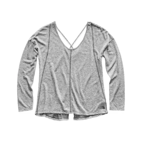 THE NORTH FACE T Shirts Women's Gray Crew Neck Moderate