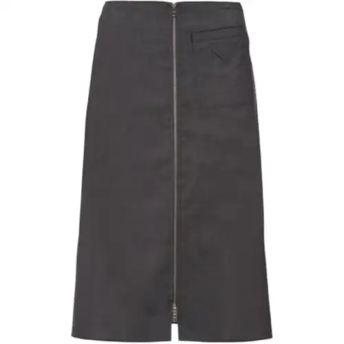 PRADA Casual Long Skirts Women's Gray Moderate Mid Length A Line Skirt