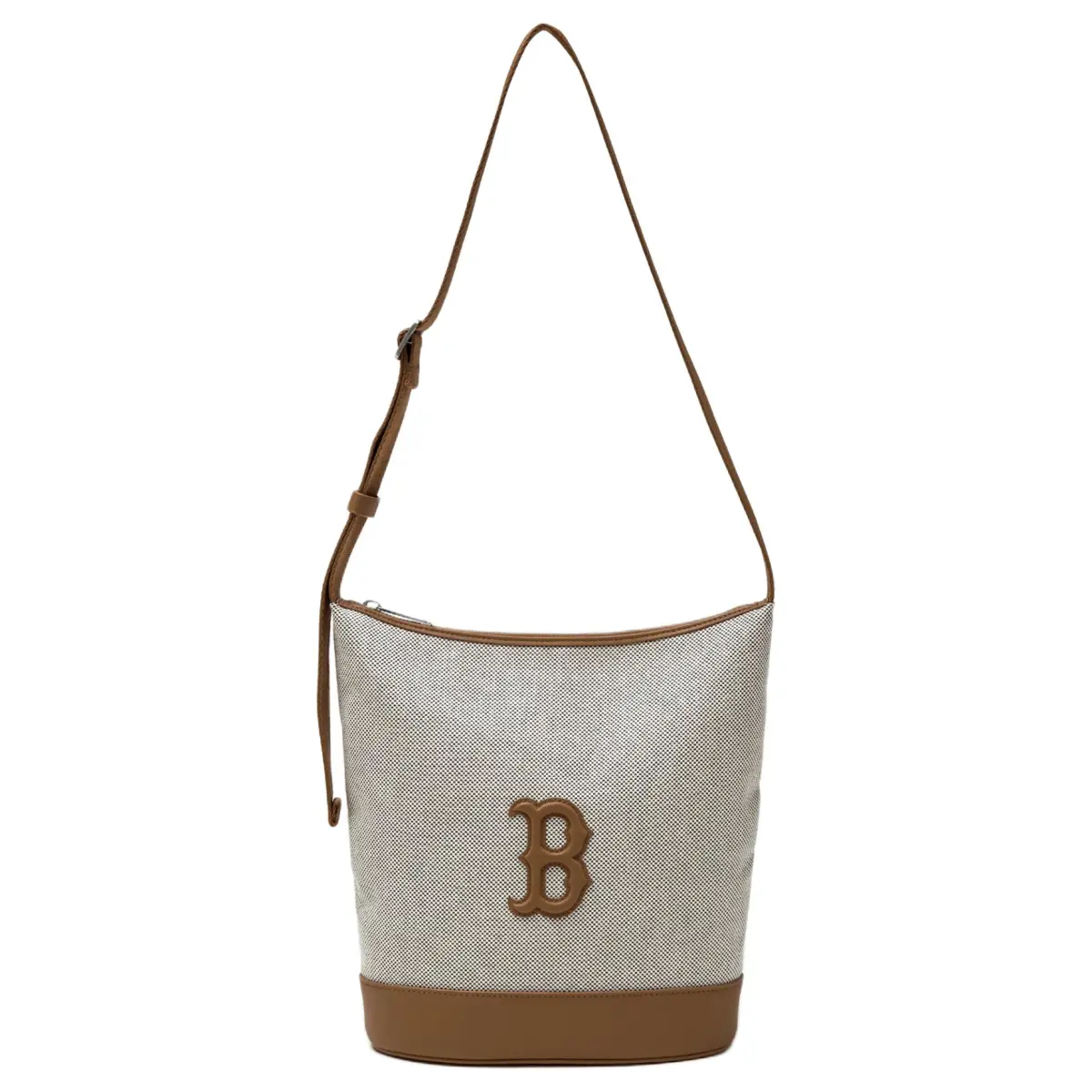 MLB Basic Boston Red Sox Cotton With Polyester Shoulder Bags Women's Brown